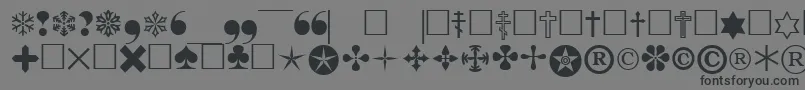 Pigraphbtt Font – Black Fonts on Gray Background