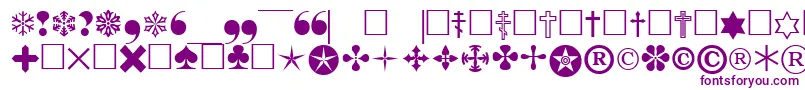 Pigraphbtt-fontti – violetit fontit