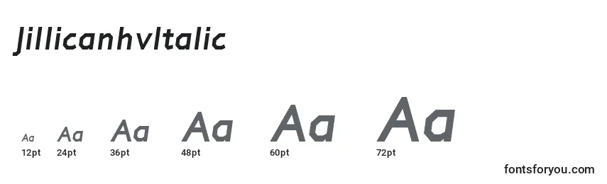 JillicanhvItalic Font Sizes
