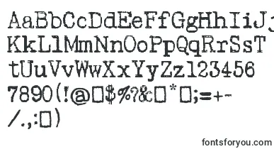 Psacstroj font – typewriter Fonts