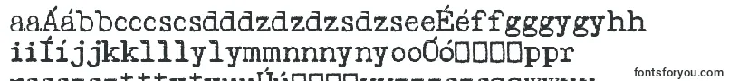 Шрифт Psacstroj – венгерские шрифты