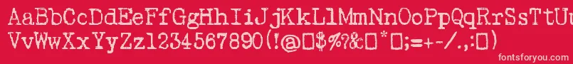 Подробнее о шрифте Psacstroj Шрифт Psacstroj – розовые шрифты на красном фоне