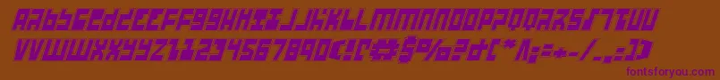 More about Ufohunterai Font Ufohunterai Font – Purple Fonts on Brown Background