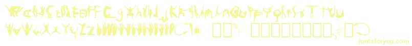 Шрифт Silhoutte – жёлтые шрифты