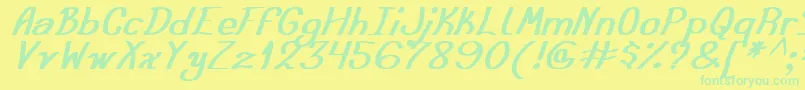 More about AusteraSimpleTfb Font AusteraSimpleTfb Font – Green Fonts on Yellow Background