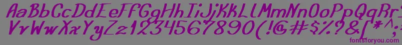 AusteraSimpleTfbフォントについての詳細 フォントAusteraSimpleTfb – 紫色のフォント、灰色の背景