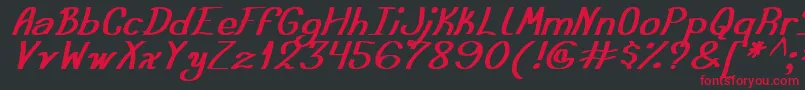 AusteraSimpleTfbフォントについての詳細 フォントAusteraSimpleTfb – 黒い背景に赤い文字