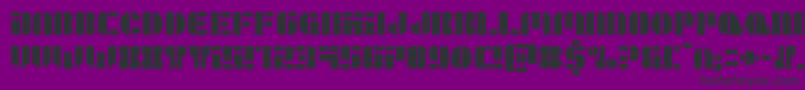 Leaguewars-Schriftart – Schwarze Schriften auf violettem Hintergrund
