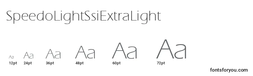 SpeedoLightSsiExtraLight Font Sizes