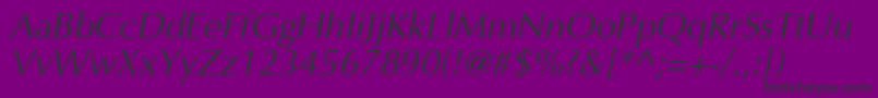 AgoptcI Font – Black Fonts on Purple Background