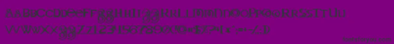 DragonmasterNormal Font – Black Fonts on Purple Background