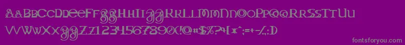 DragonmasterNormal Font – Gray Fonts on Purple Background