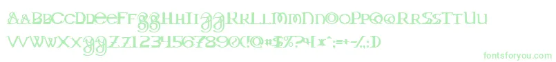 DragonmasterNormal Font – Green Fonts on White Background