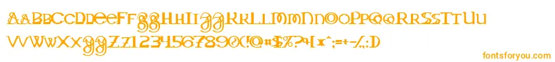 DragonmasterNormal Font – Orange Fonts on White Background
