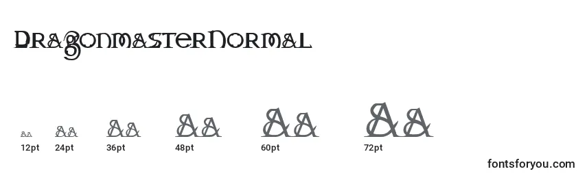 DragonmasterNormal Font Sizes