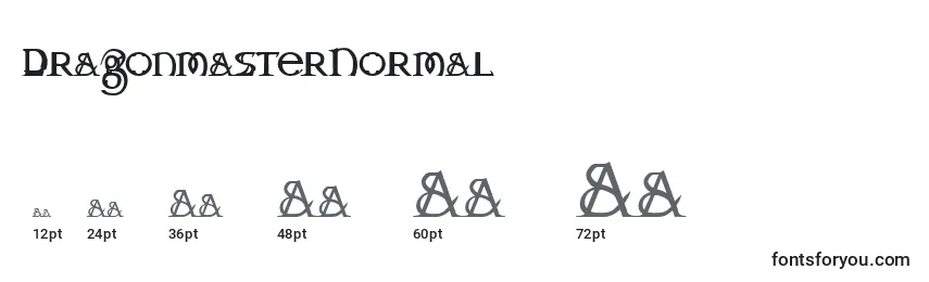 Größen der Schriftart DragonmasterNormal