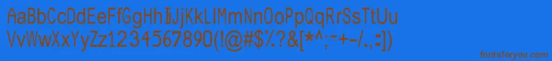 JuliasoftSpecialFontN3 Font – Brown Fonts on Blue Background