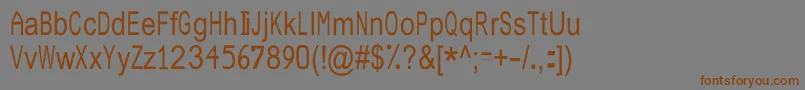 JuliasoftSpecialFontN3 Font – Brown Fonts on Gray Background