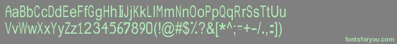 JuliasoftSpecialFontN3 Font – Green Fonts on Gray Background