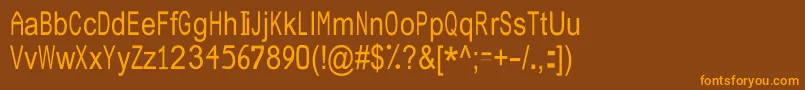 JuliasoftSpecialFontN3 Font – Orange Fonts on Brown Background
