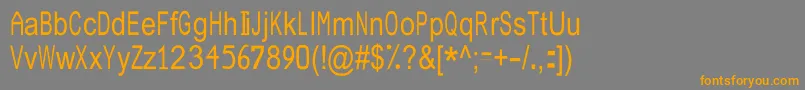 JuliasoftSpecialFontN3 Font – Orange Fonts on Gray Background