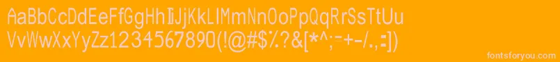 JuliasoftSpecialFontN3 Font – Pink Fonts on Orange Background