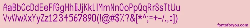 JuliasoftSpecialFontN3 Font – Purple Fonts on Pink Background