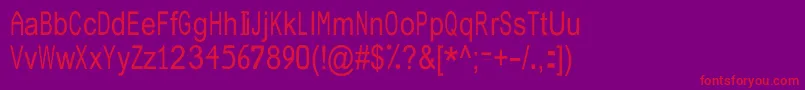 JuliasoftSpecialFontN3 Font – Red Fonts on Purple Background