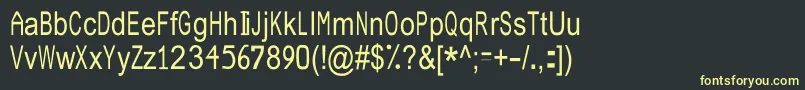 JuliasoftSpecialFontN3 Font – Yellow Fonts on Black Background