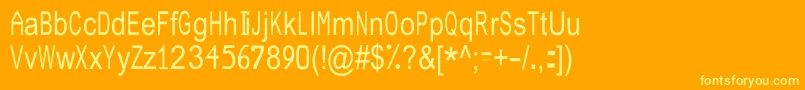 JuliasoftSpecialFontN3 Font – Yellow Fonts on Orange Background
