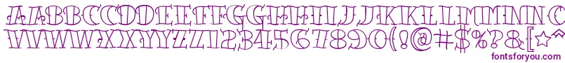 Tattooletteringopen-fontti – violetit fontit