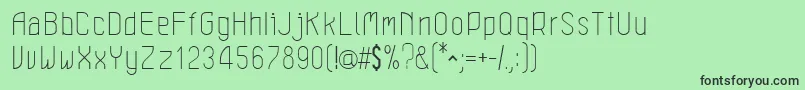 LeichtLight Font – Black Fonts on Green Background
