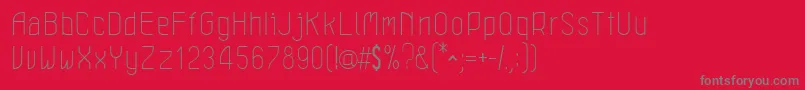 LeichtLight Font – Gray Fonts on Red Background