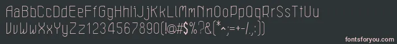 Czcionka LeichtLight – różowe czcionki na czarnym tle