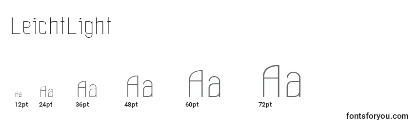 LeichtLight Font Sizes