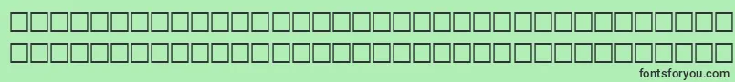 RainyRegular Font – Black Fonts on Green Background
