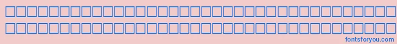 RainyRegular Font – Blue Fonts on Pink Background