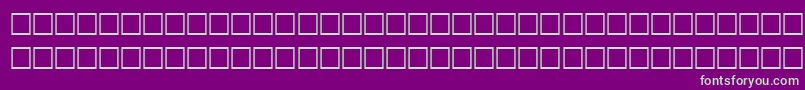 RainyRegular Font – Green Fonts on Purple Background