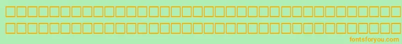 RainyRegular Font – Orange Fonts on Green Background