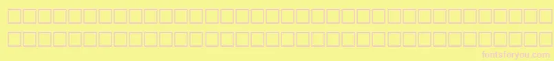 RainyRegular-Schriftart – Rosa Schriften auf gelbem Hintergrund