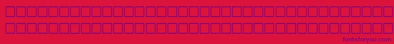 RainyRegular Font – Purple Fonts on Red Background