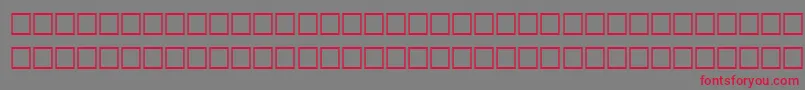 RainyRegular Font – Red Fonts on Gray Background