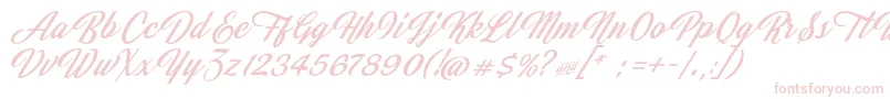 JasmineAndGreentea Font – Pink Fonts on White Background