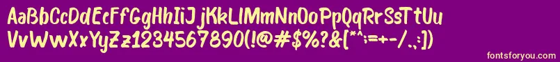 Más sobre la fuente Bosk fuente Bosk – Fuentes Amarillas Sobre Fondo Morado