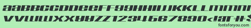 TaskInf Font – Black Fonts on Green Background