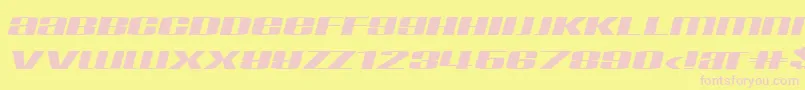 TaskInf Font – Pink Fonts on Yellow Background