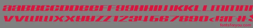 TaskInf Font – Red Fonts on Gray Background