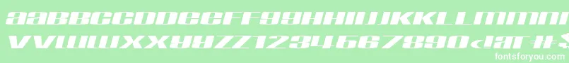 TaskInf Font – White Fonts on Green Background