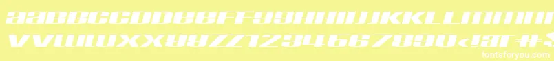 TaskInf Font – White Fonts on Yellow Background