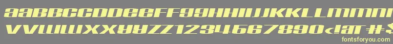 TaskInf Font – Yellow Fonts on Gray Background